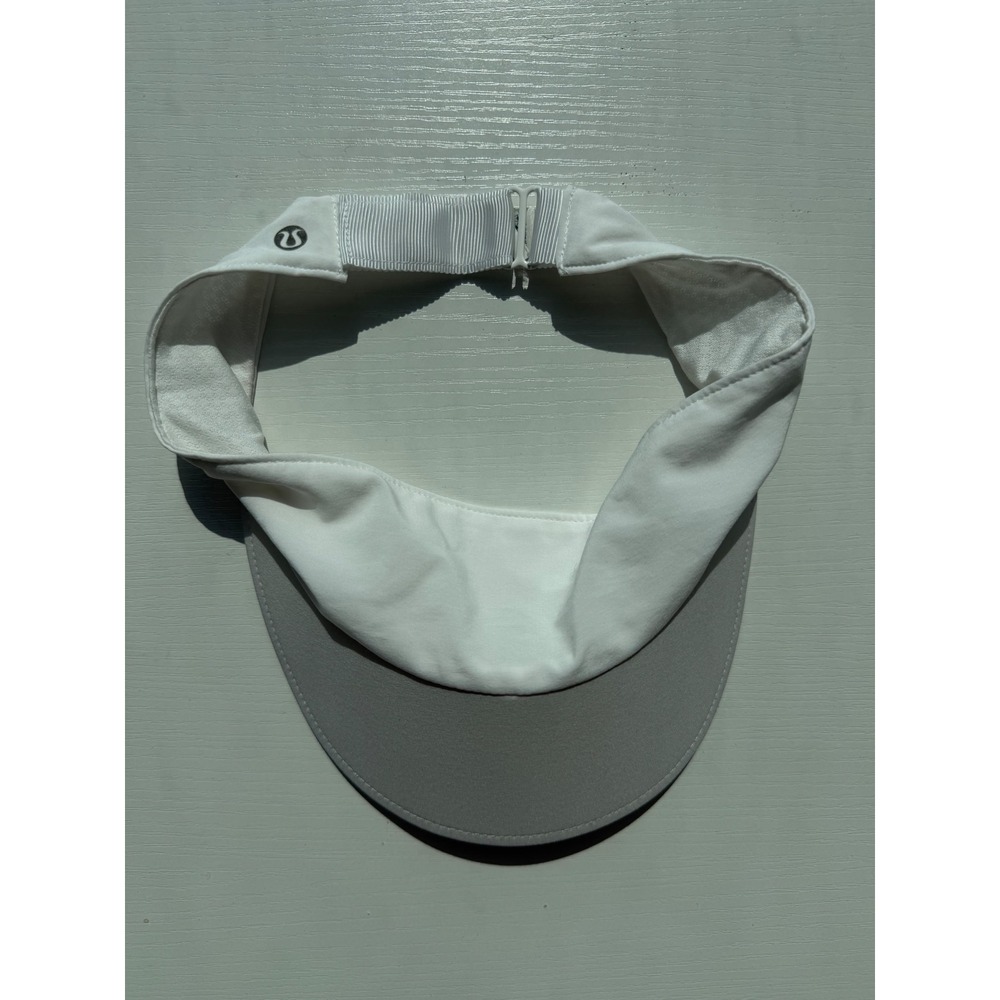 Lululemon Athletica Fast Paced Visor White Running Tennis Golf Hat One Size